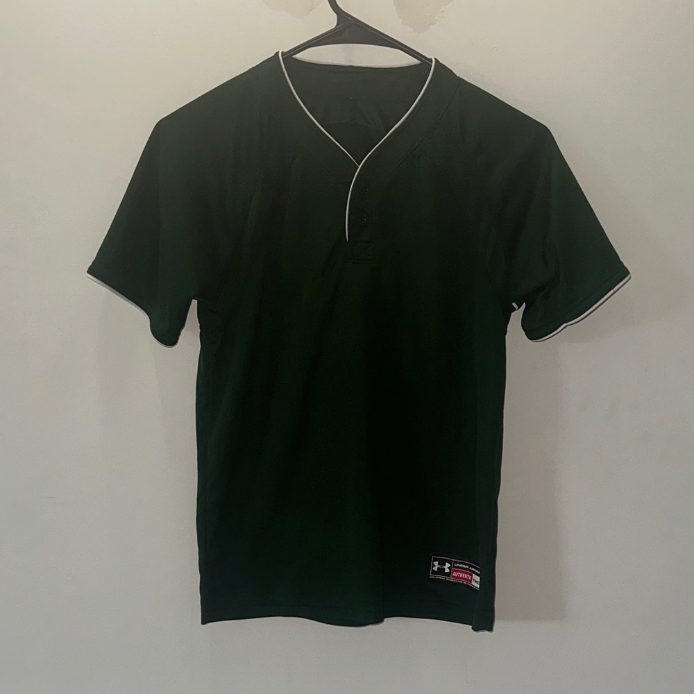 Under Armour Boys Dark Green Jersey